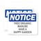 Signmission Free Organic Manure Have A Happy Garden, 14 in W x Rectangle, Plastic OS-2PACK-NS-P-1014-L-12915 - alternate 1